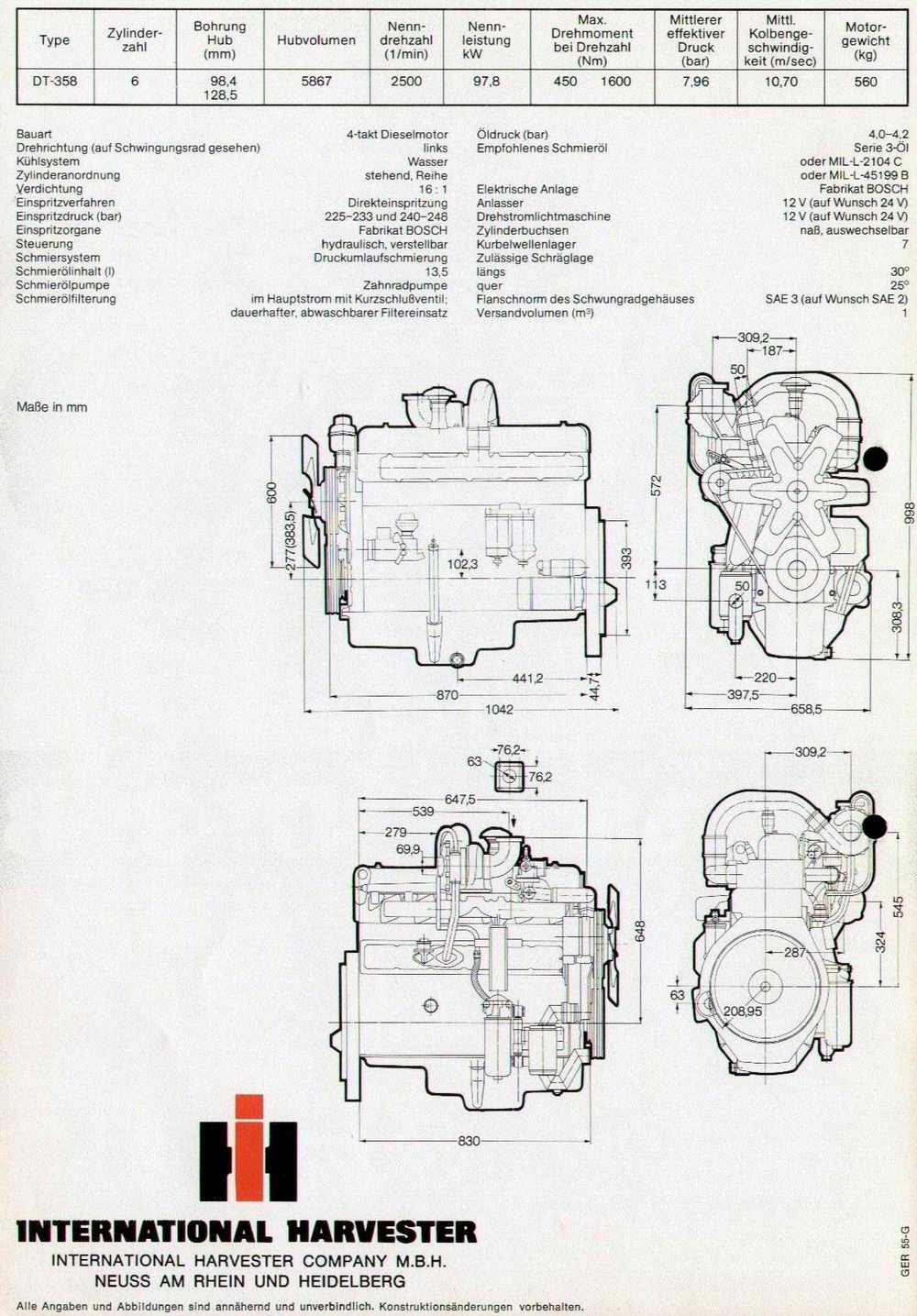 ihc-motor-dt-358